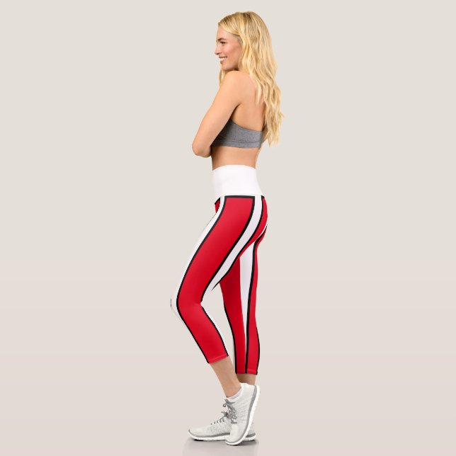 Chic & Bold High Waisted Capris Leggings (Links)