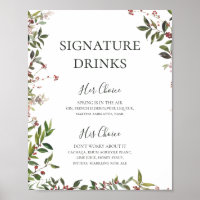 Chic Botanical White Signature Drinks