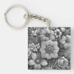 Chic Bouquet von Blume Schlüsselanhänger