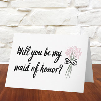 Chic Bouquet wird mein Vorschlag für die Trauzeugi Karte