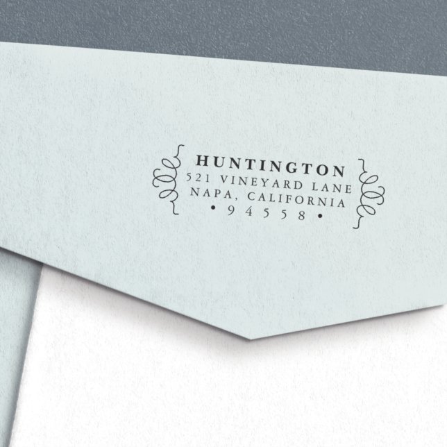 Chic Brackets Rücksendeadresse Briefmarke Permastempel (Von Creator hochgeladen)