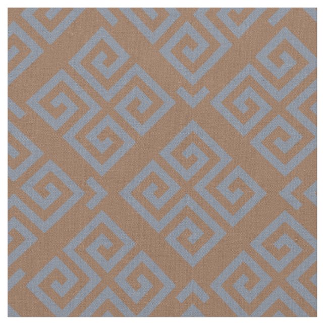 Chic braune graue, geometrische Hauptmuster Stoff (Nahaufnahme)