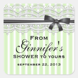 Chic Brautparty Lovely Lace Sticker Custom Text