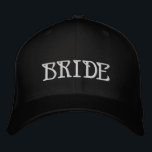 Chic Bride weißen Text schwarze Hochzeit Bestickte Baseballkappe<br><div class="desc">Chic Bride weißen Text schwarz Hochzeit bestickt Baseball Cap Verfügbar in vielen Farben und Optionen</div>