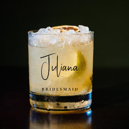 Chic Bridesmaid Bridal Junggeselinnen-Abschied Whiskyglas