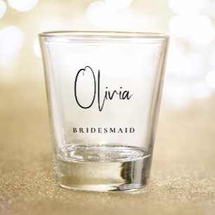 Chic Bridesmaid Personalisiert Junggeselinnen-Absc Schnapsglas