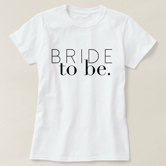 Chic Bridge | Hochzeitsfeier | Braut T-Shirt (Design vorne)