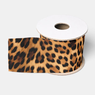 Chic Brown Leopard Print Ripsband