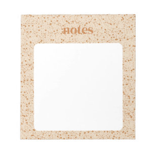Chic Brown Polka Dots Stationery Notizblock