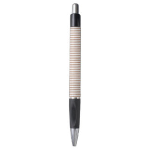 Chic Brown White Stripes Kugelschreiber