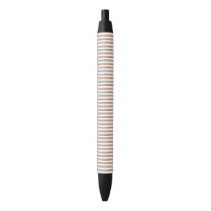 Chic Brown White Stripes Kugelschreiber