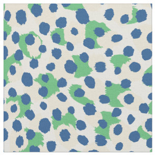 Chic bunt grüner Cheetah-Printpolka Punkte Stoff