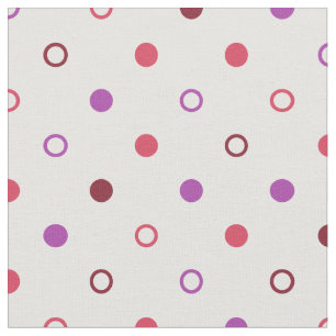 Chic bunt Korallen lila Polka-Punkte Muster Stoff