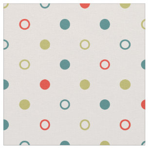 Chic bunt orange aquamarine Polka-Punktmuster Stoff