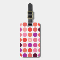 Chic bunt polka dots Muster monogramm