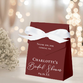 Chic Burgundy Brautparty White Personalisiert Geschenkschachtel