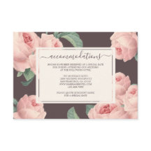 Chic Burgundy Vintag Pink Rose Blumenhochzeit
