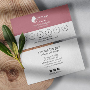 CHIC Business Rewards 6 Punch Logo PINK Treuekarte