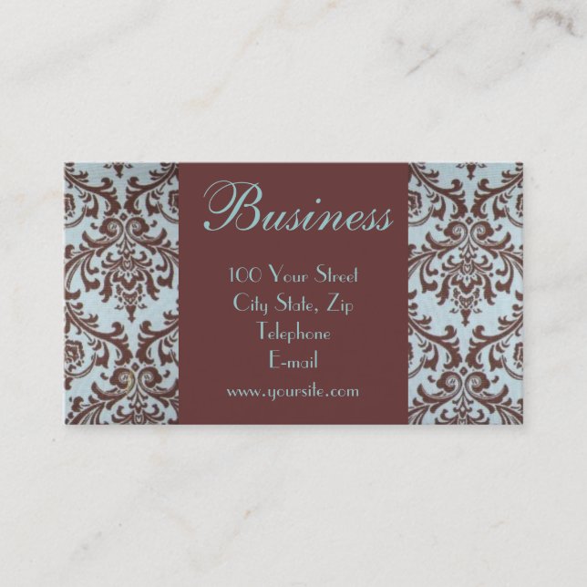 Chic-Butike-Gewebe-Geschäfts-Karte 1 Visitenkarte (Vorderseite)