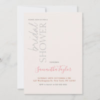 Chic Calligrafy Minimalistisch Brautparty