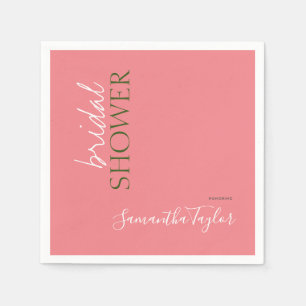 Chic Calligrafy Minimalistisch Brautparty Serviette
