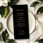 Chic Calligraphy 4x9 Wedding Menu Card für Platten Menükarte<br><div class="desc">Eine schicke Kalligraphy Wedding Menu Card. I do offer a free customisation service,  if you have any anfragen or special requests,  please feel free to contact me.</div>