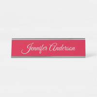 Chic Calligraphy Elegance Cherry Red Personalisier