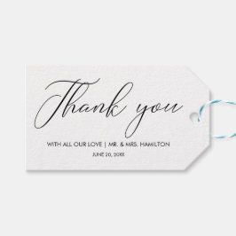 Chic Calligraphy Gastgeschenke Hochzeiten Vielen D Geschenkanhänger