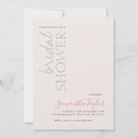 Chic Calligraphy Minimalistische Brautparty Linen