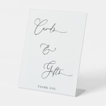 Chic Calligraphy Script Cards - Geschenke dank Hoc