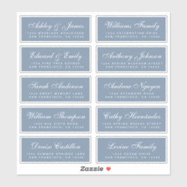 Chic Calligraphy Wedding Guest Address Labels