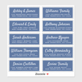 Chic Calligraphy Wedding Guest Address Labels