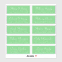 Chic Calligraphy Wedding Guest Address Labels