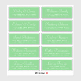 Chic Calligraphy Wedding Guest Address Labels