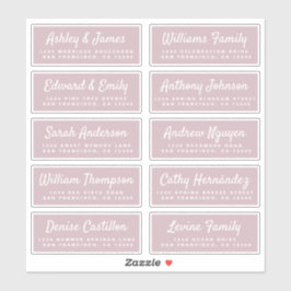 Chic Calligraphy Wedding Guest Address Labels