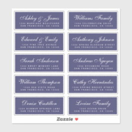 Chic Calligraphy Wedding Guest Address Labels