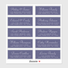 Chic Calligraphy Wedding Guest Address Labels