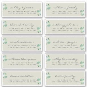 Chic Calligraphy Wedding Guest Address Labels