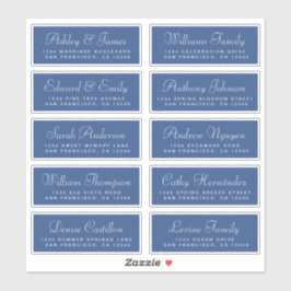 Chic Calligraphy Wedding Guest Address Labels