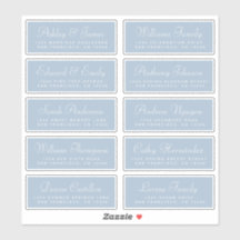 Chic Calligraphy Wedding Guest Address Labels