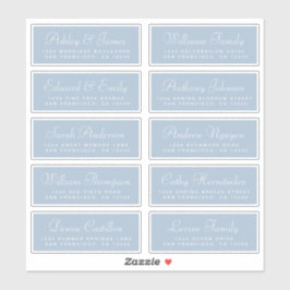 Chic Calligraphy Wedding Guest Address Labels