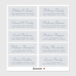 Chic Calligraphy Wedding Guest Address Labels