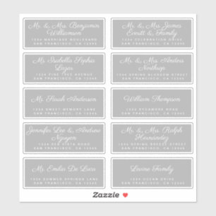 Chic Calligraphy Wedding Guest Address Labels