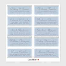 Chic Calligraphy Wedding Guest Address Labels
