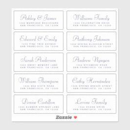 Chic Calligraphy Wedding Guest Address Labels