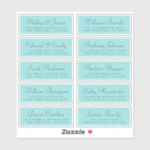 Chic Calligraphy Wedding Guest Address Labels