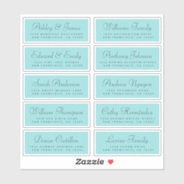 Chic Calligraphy Wedding Guest Address Labels