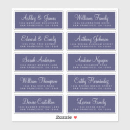 Chic Calligraphy Wedding Guest Address Labels