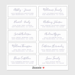 Chic Calligraphy Wedding Guest Address Labels