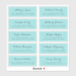 Chic Calligraphy Wedding Guest Address Labels